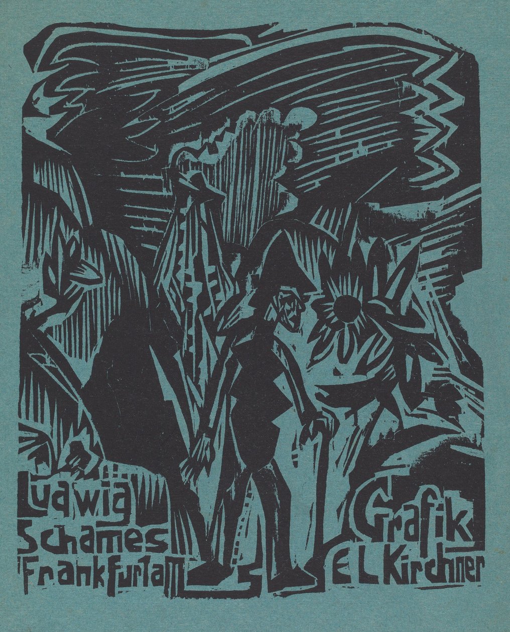 Ludwig Schames Frankfurt a M Grafik E L Kirchner Ludwig Schames Frankfurt a M..., 19191920. av Ernst Ludwig Kirchner