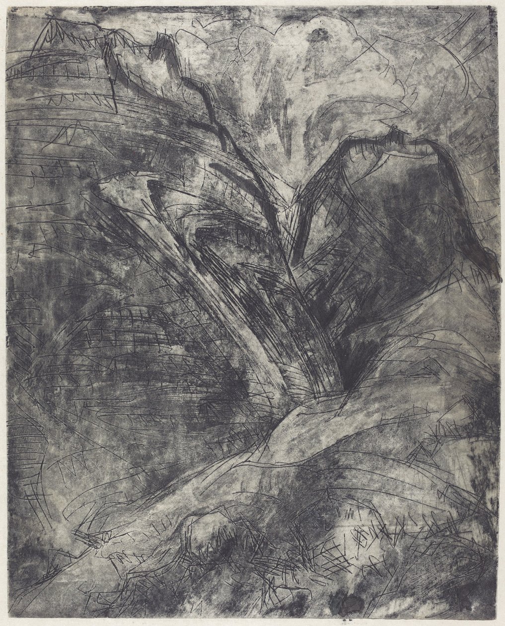 Fjell Berge, 1920. av Ernst Ludwig Kirchner