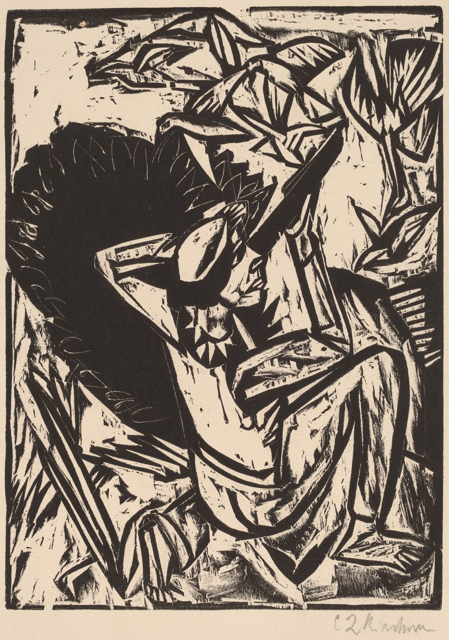 Måkejegeren, 1913. av Ernst Ludwig Kirchner