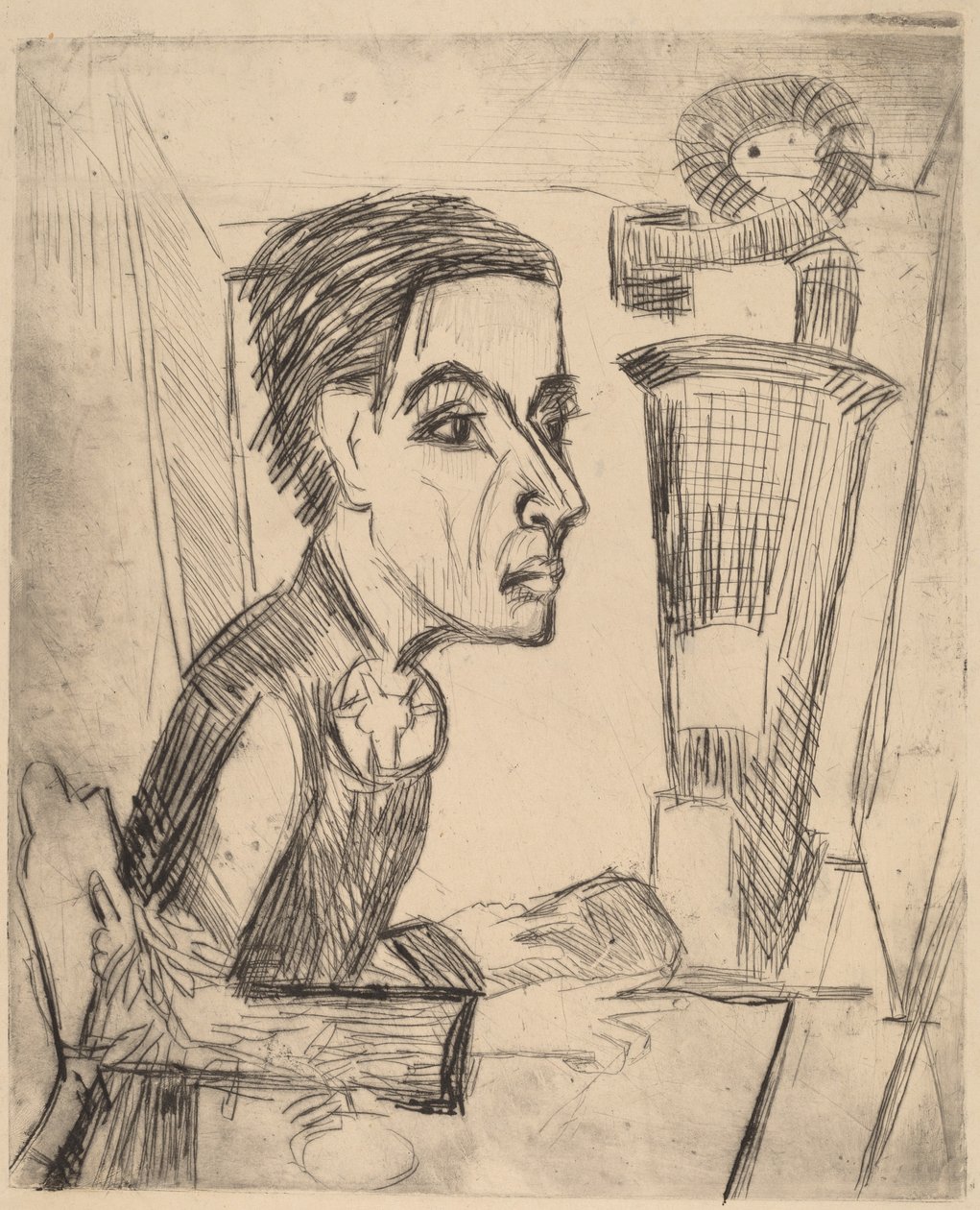 Maleren, 1923. av Ernst Ludwig Kirchner