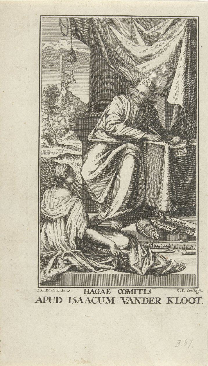 Tittelside for Comedy voor Terentius Comedy (tittel på objekt) av Ernst Ludwig Creite