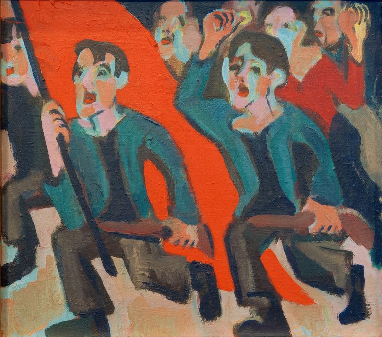 1. Mai Revolution av Ernst Ludwig Kirchner