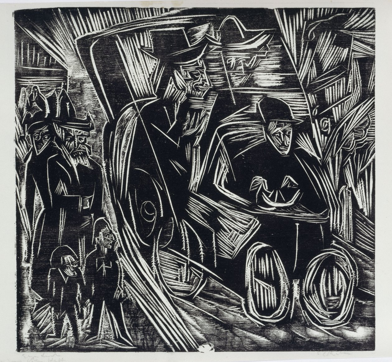 Absalom dømmer i sin fars sted av Ernst Ludwig Kirchner