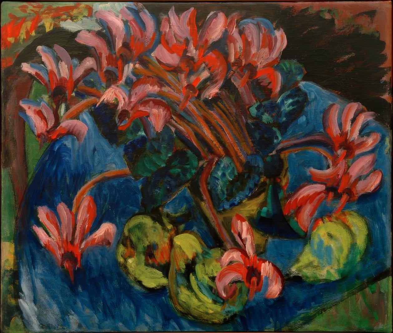 Cyclamen til jul av Ernst Ludwig Kirchner