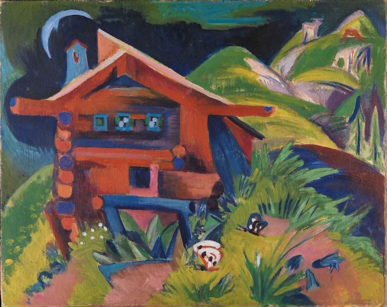 Alpehytte av Ernst Ludwig Kirchner
