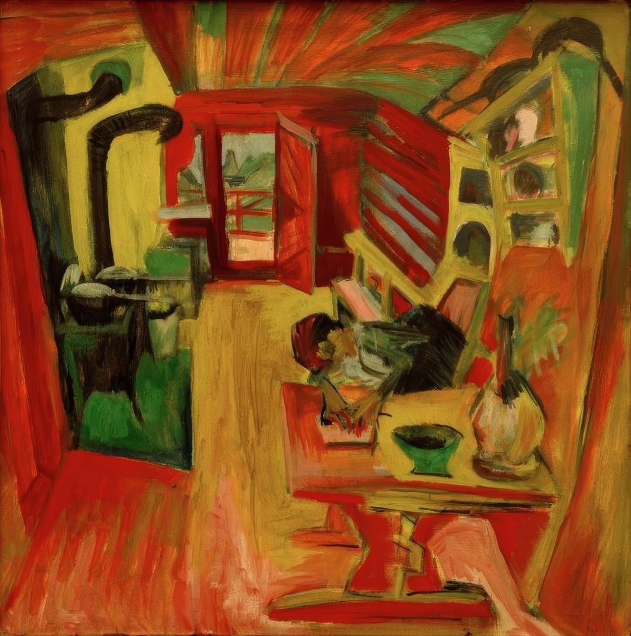 Alpint kjøkken av Ernst Ludwig Kirchner