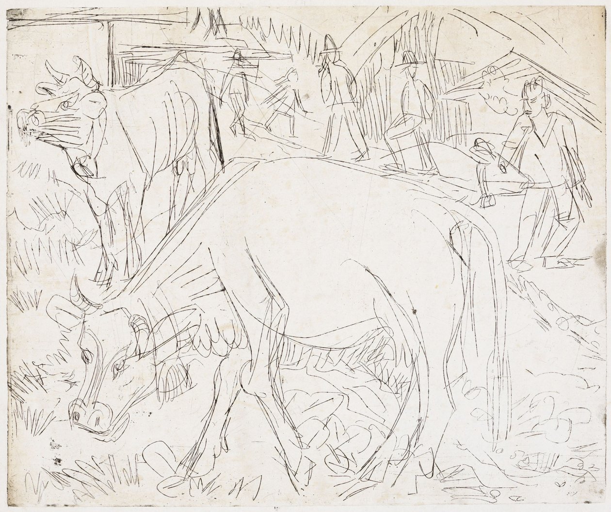 Alpescene av Ernst Ludwig Kirchner