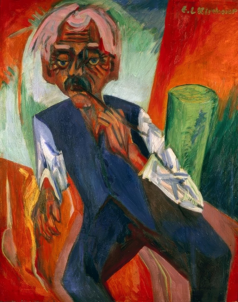 Gammel bonde av Ernst Ludwig Kirchner