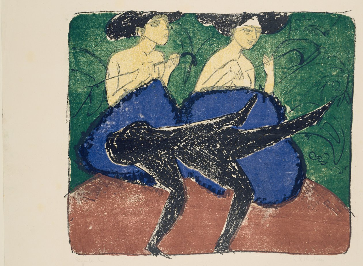 Amerikanske jenter av Ernst Ludwig Kirchner