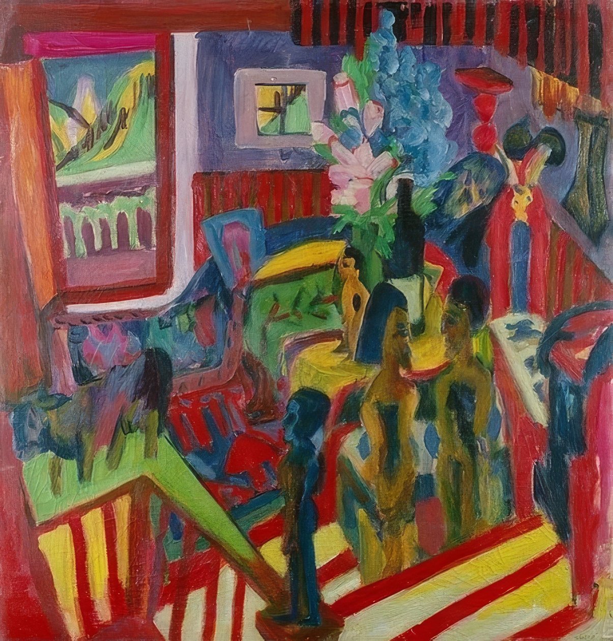 Atelierecke. 1922 av Ernst Ludwig Kirchner