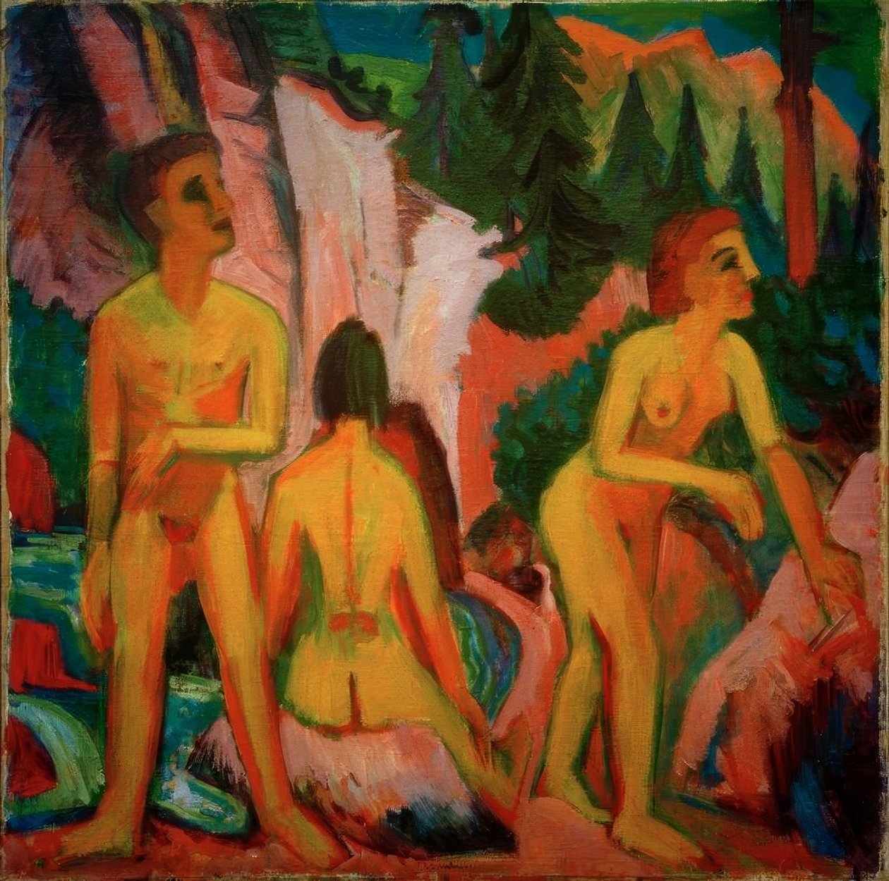 Bading av Ernst Ludwig Kirchner