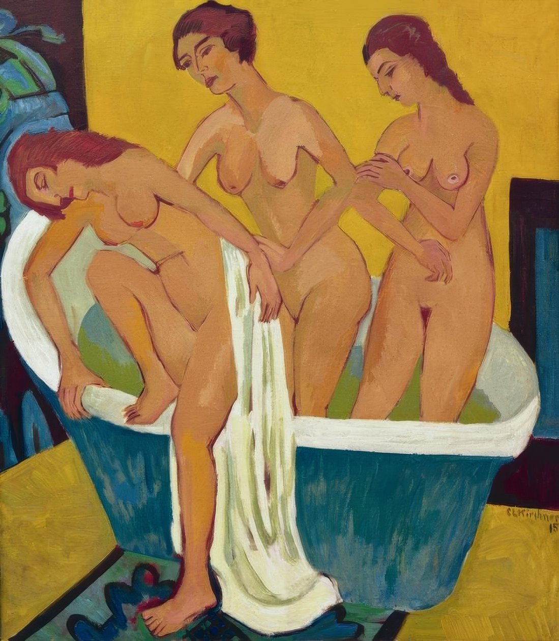 Badende kvinner av Ernst Ludwig Kirchner