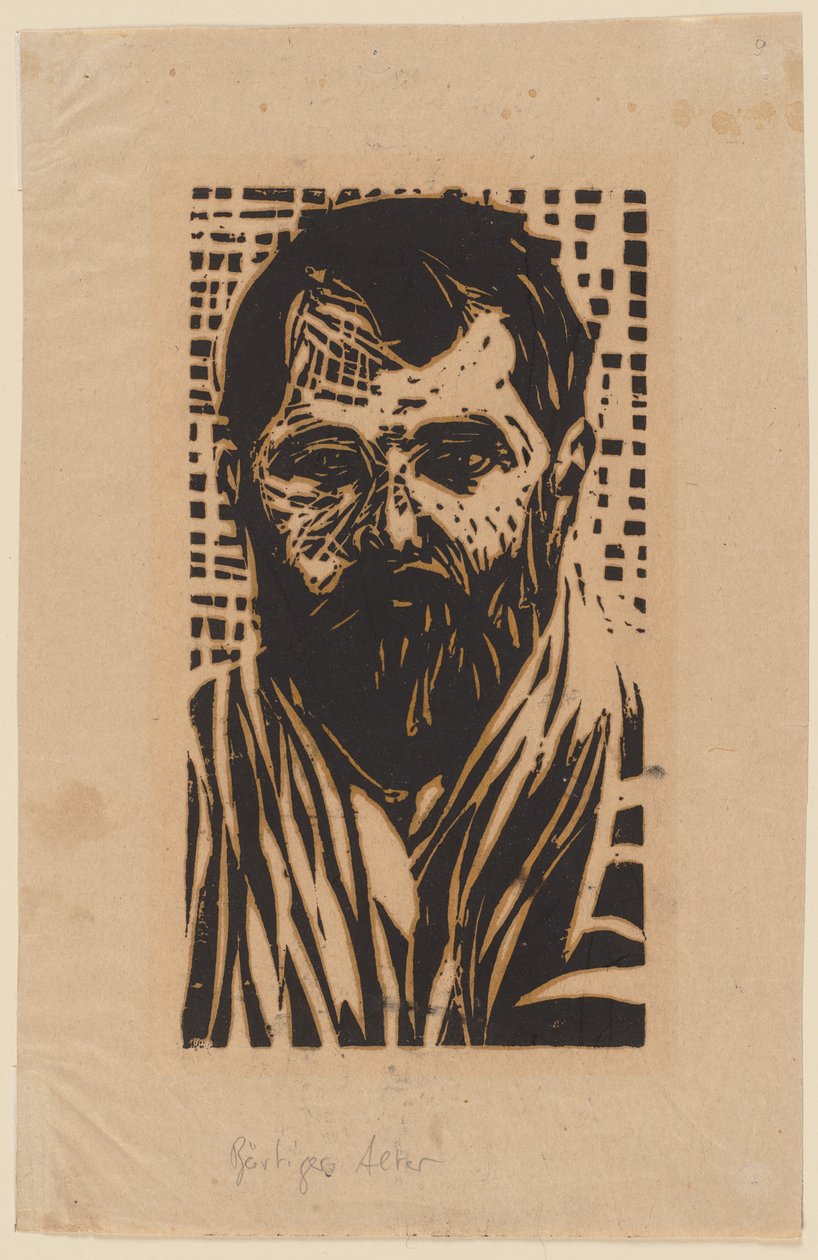 Den skjeggete gamle mannen av Ernst Ludwig Kirchner