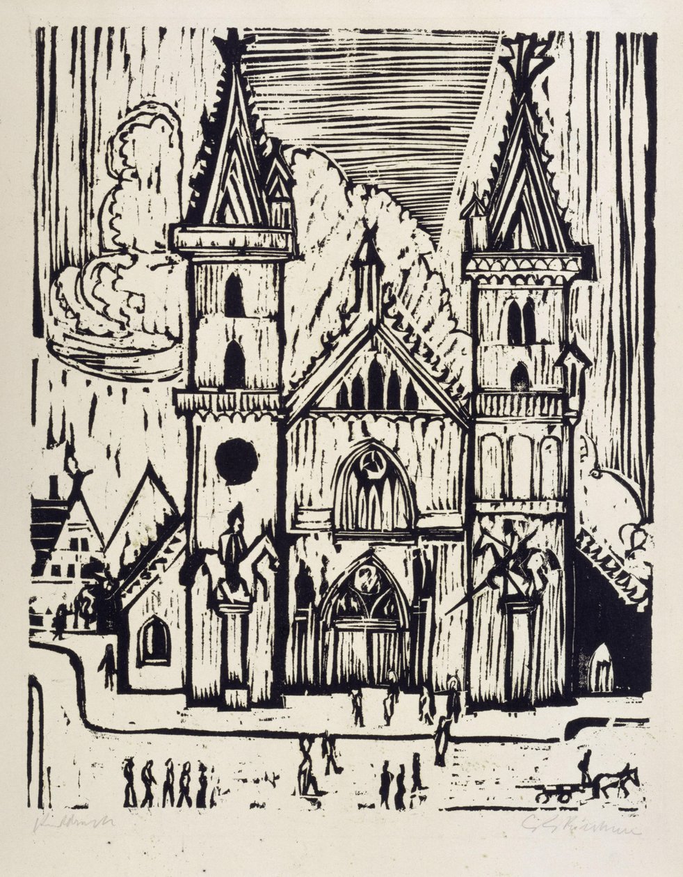 Basel domkirke av Ernst Ludwig Kirchner