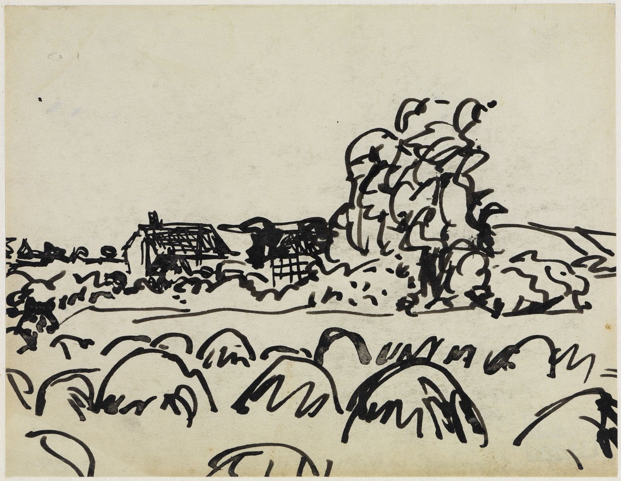 Gård på Fehmarn av Ernst Ludwig Kirchner