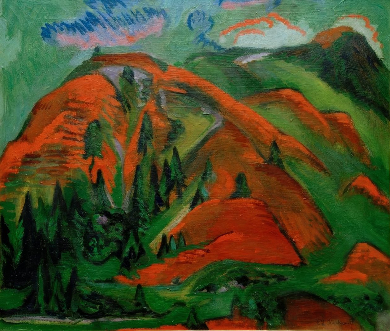 Tregrense av Ernst Ludwig Kirchner