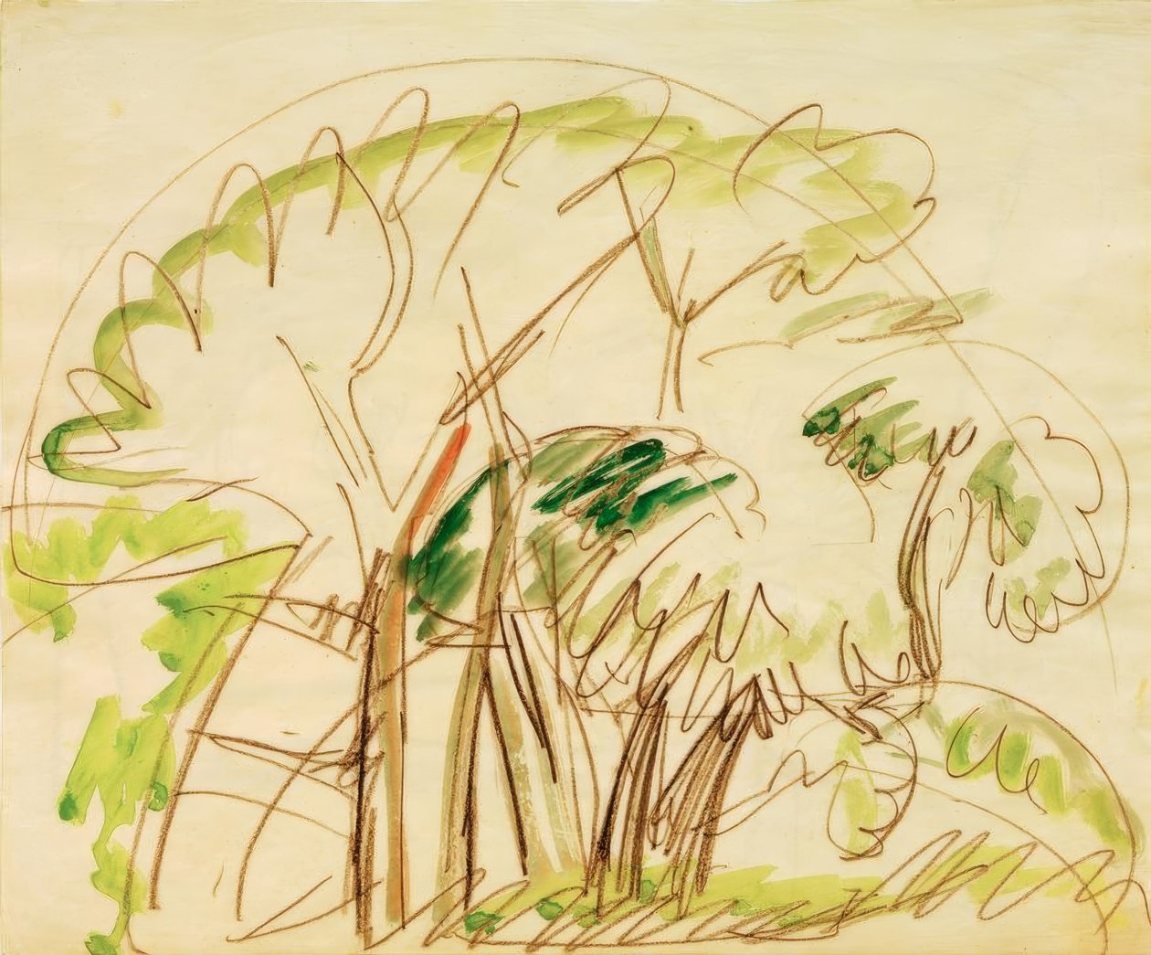 Trelund på Fehmarn av Ernst Ludwig Kirchner