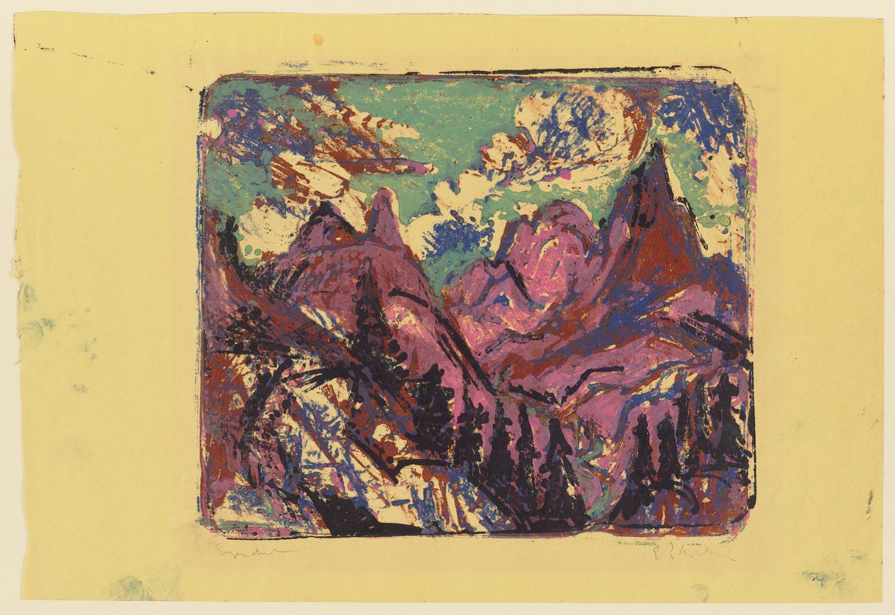 Berge av Ernst Ludwig Kirchner
