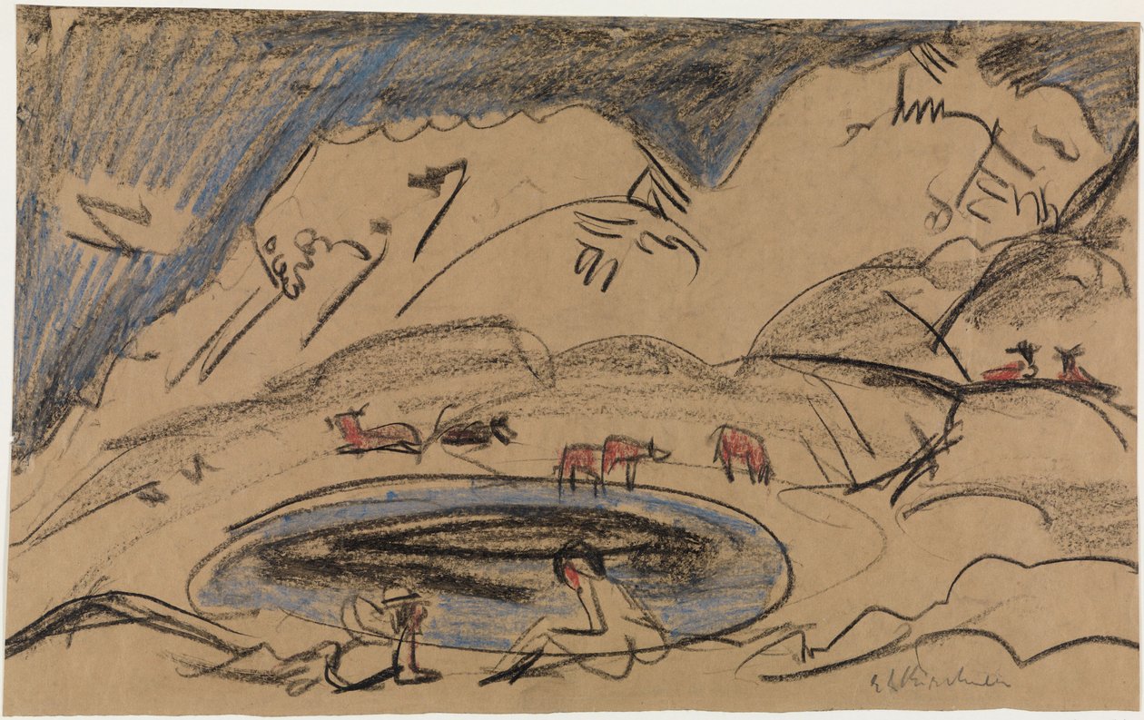 Fjellsjø av Ernst Ludwig Kirchner