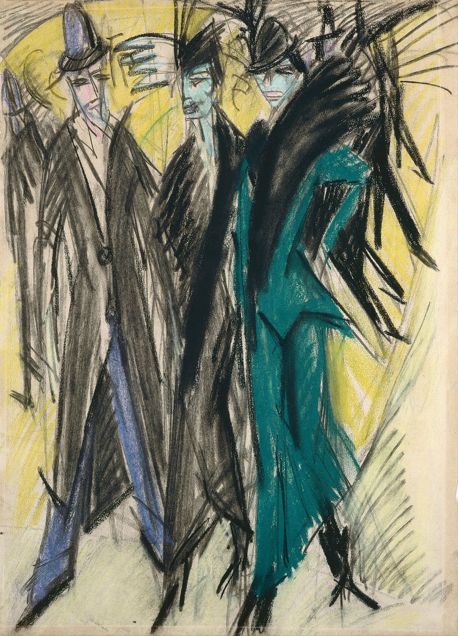 Berlin Street Scene av Ernst Ludwig Kirchner