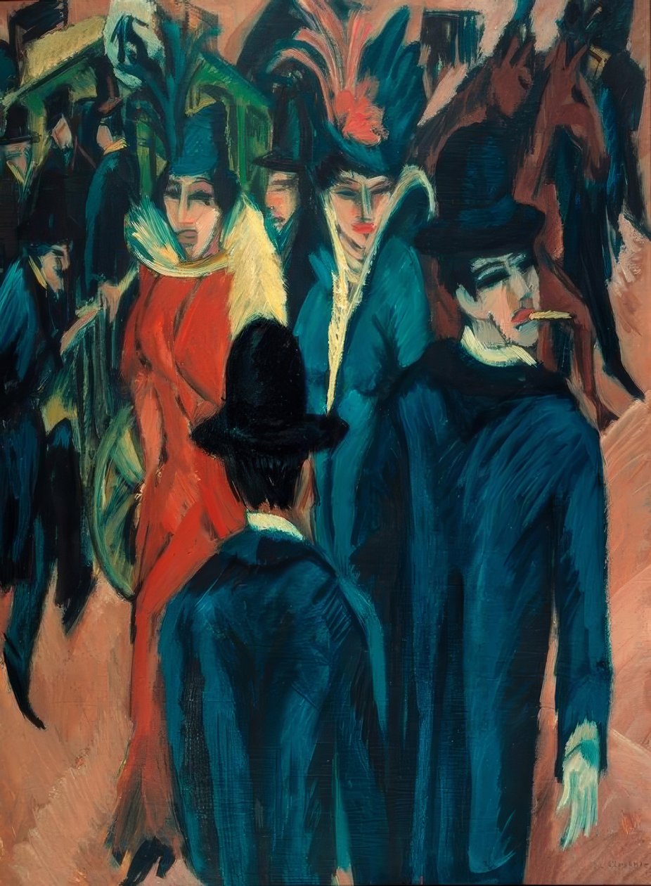 Berlins gatebilde av Ernst Ludwig Kirchner