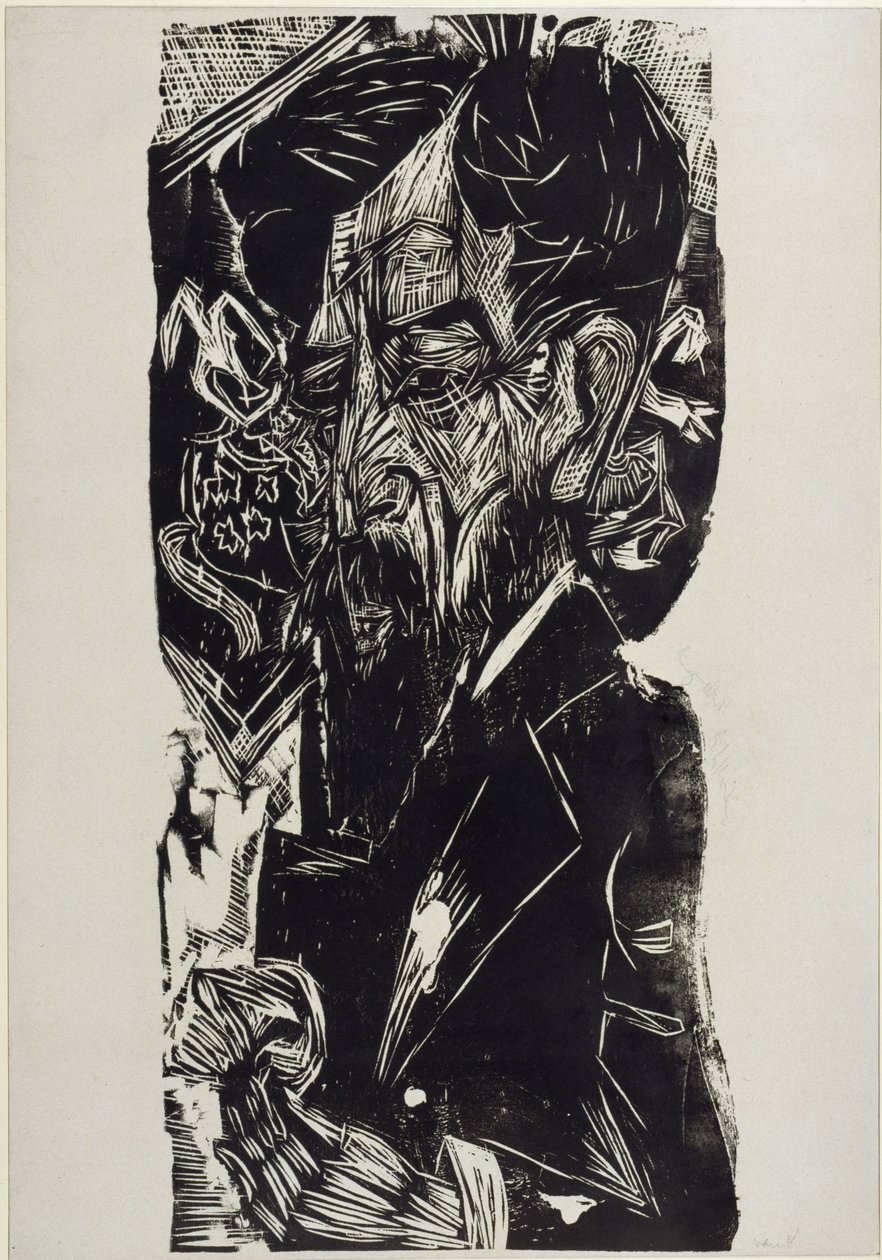 Portrett av Van Vloten av Ernst Ludwig Kirchner