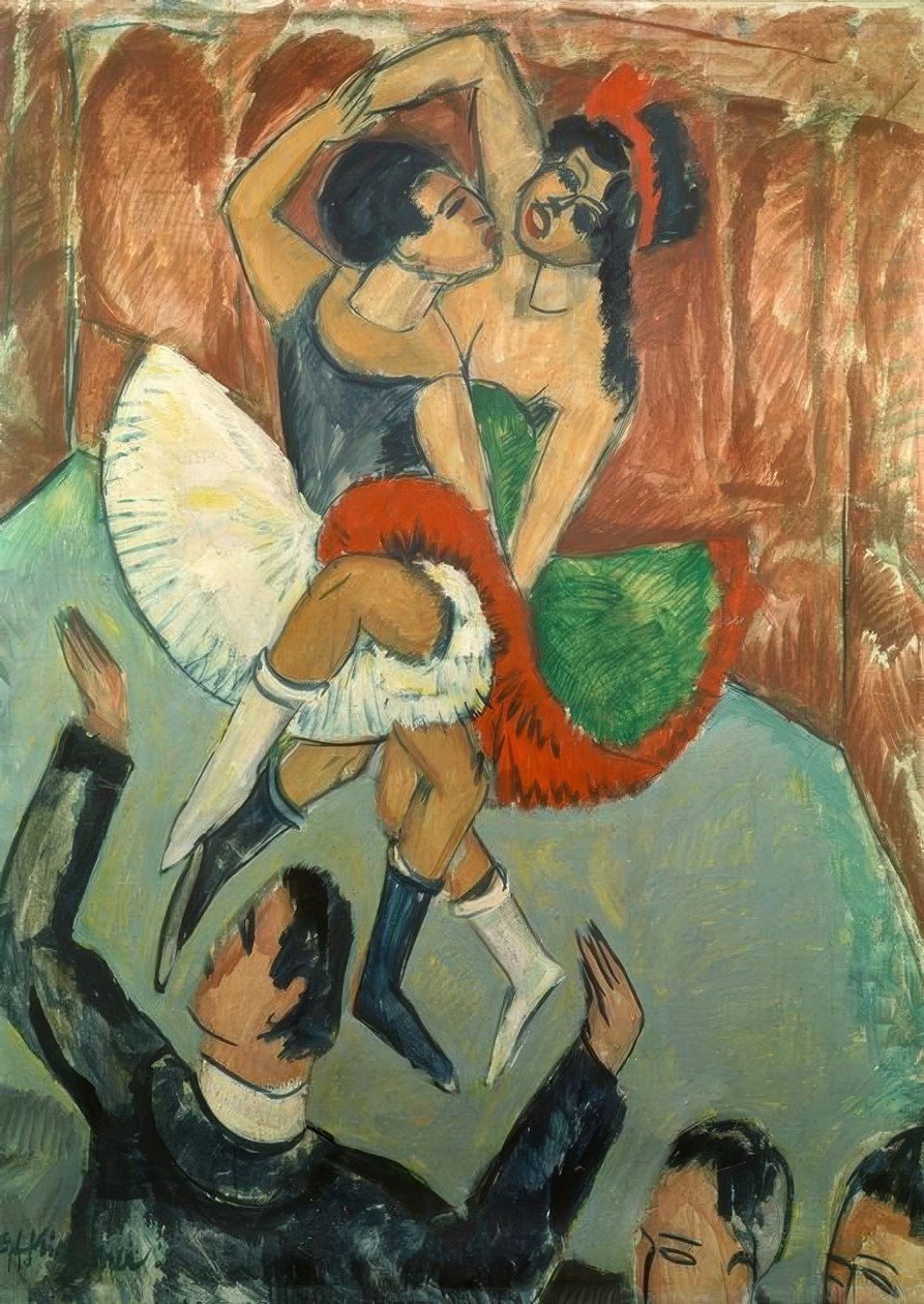 Svarte kvinner som danser av Ernst Ludwig Kirchner