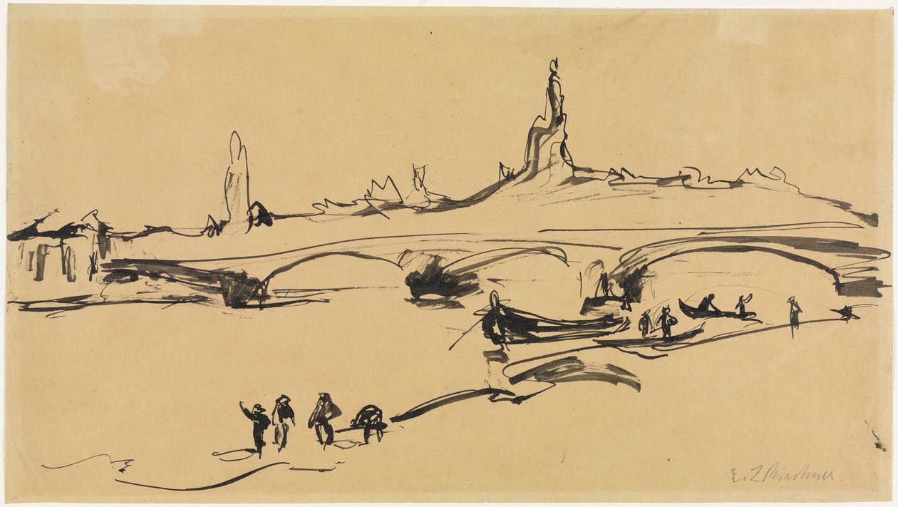 Utsikt over Dresden av Ernst Ludwig Kirchner