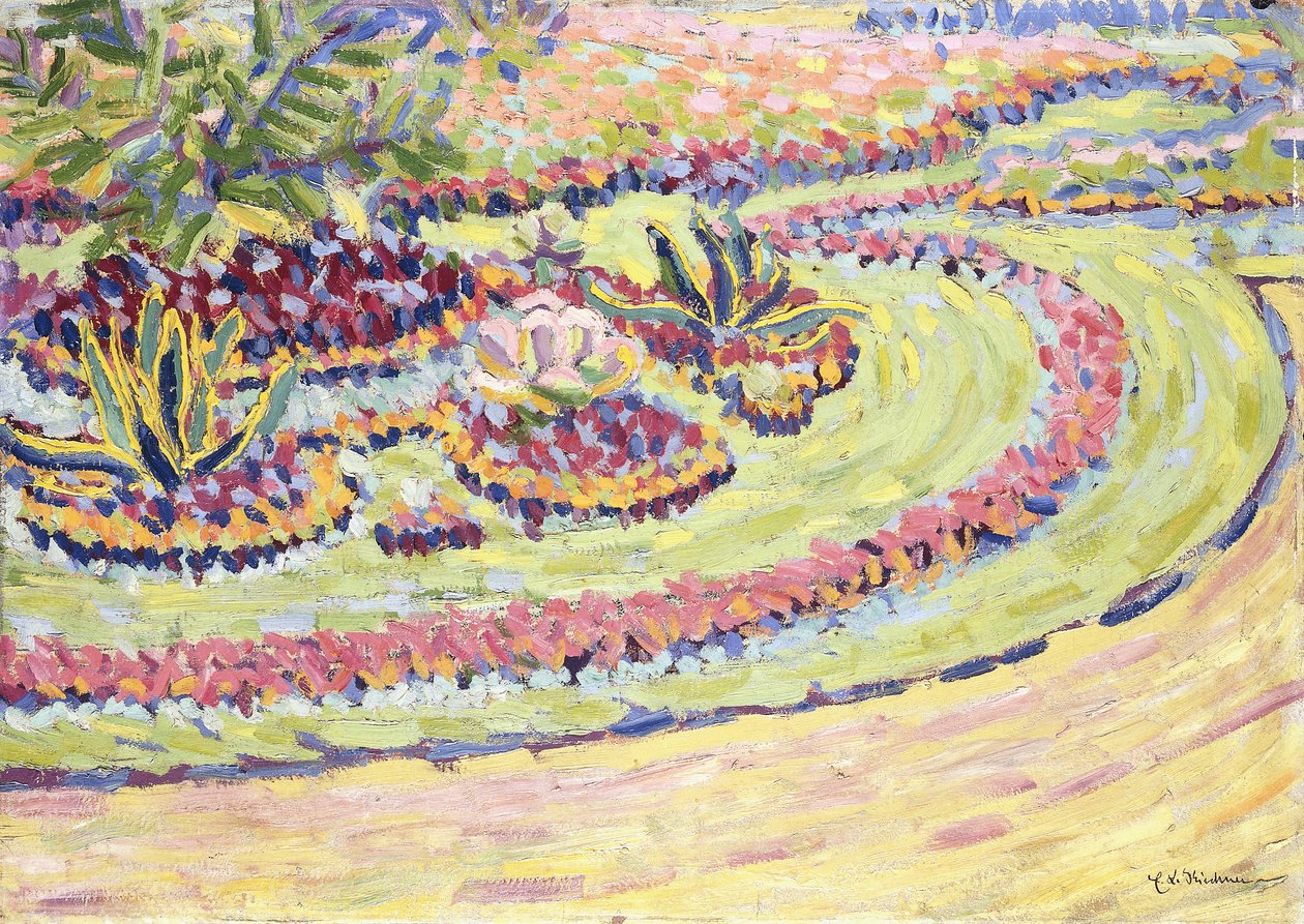 Blumbenbeete, 1906 av Ernst Ludwig Kirchner