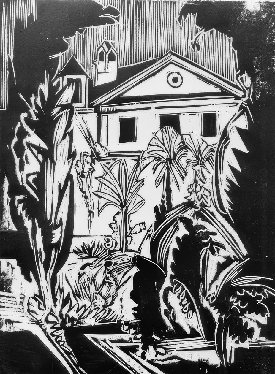 Botanisk hage (Jena) av Ernst Ludwig Kirchner
