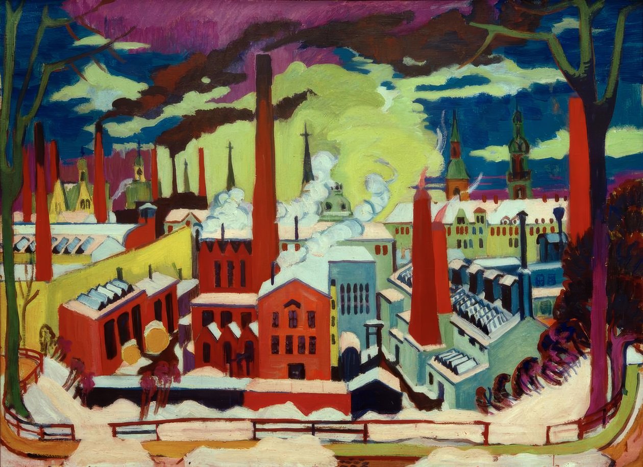 Chemnitz fabrikker av Ernst Ludwig Kirchner