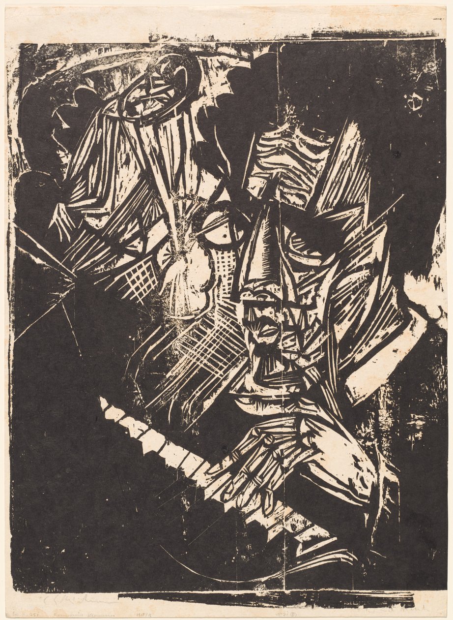 Komponist Klemperer av Ernst Ludwig Kirchner
