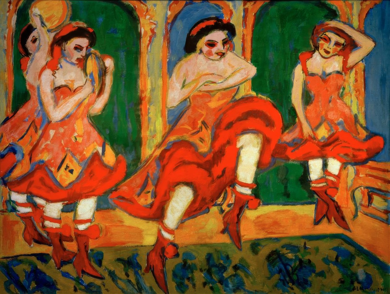 Czardastänzerinnen av Ernst Ludwig Kirchner