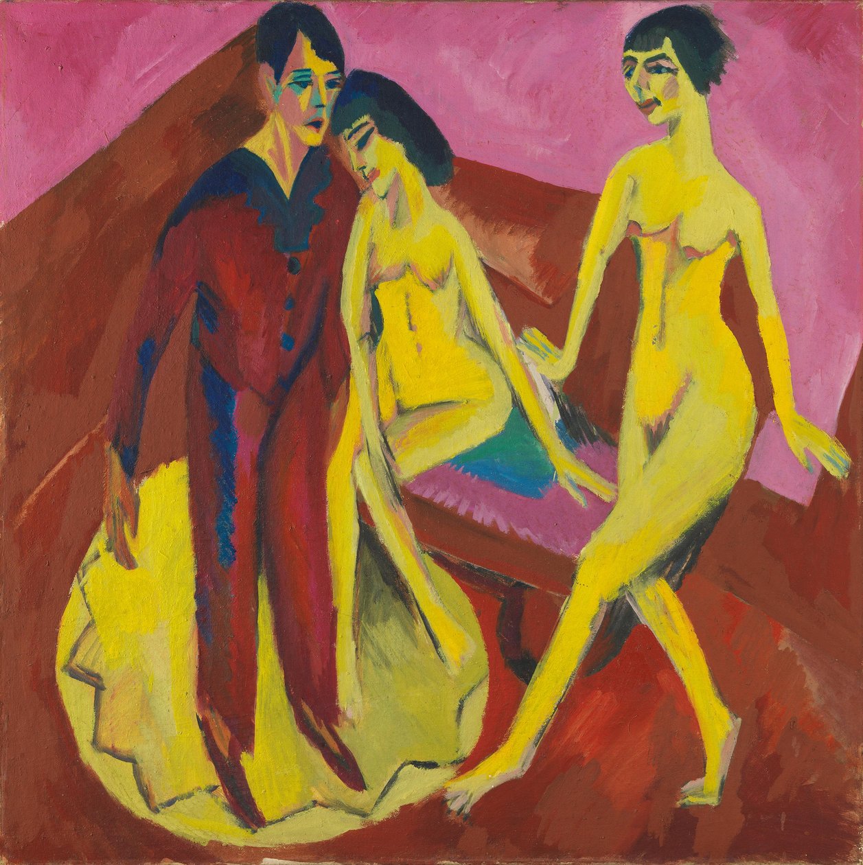 Danseskole (ballettmiljø) av Ernst Ludwig Kirchner