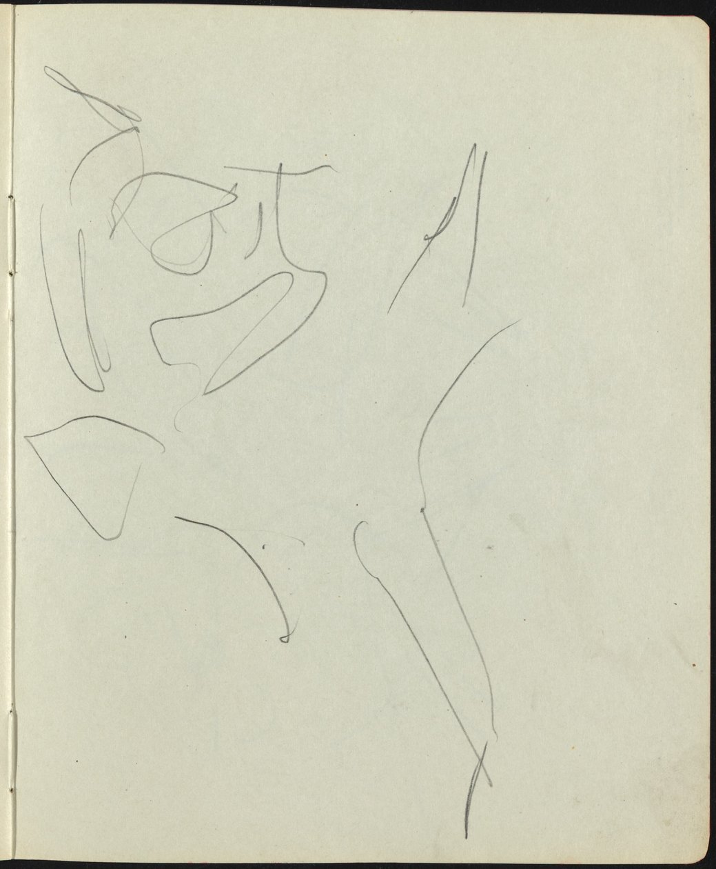 Dansere og utøvere (side fra en skissebok) av Ernst Ludwig Kirchner