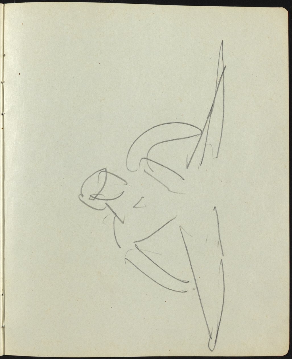 Dansere og utøvere (side fra en skissebok) av Ernst Ludwig Kirchner