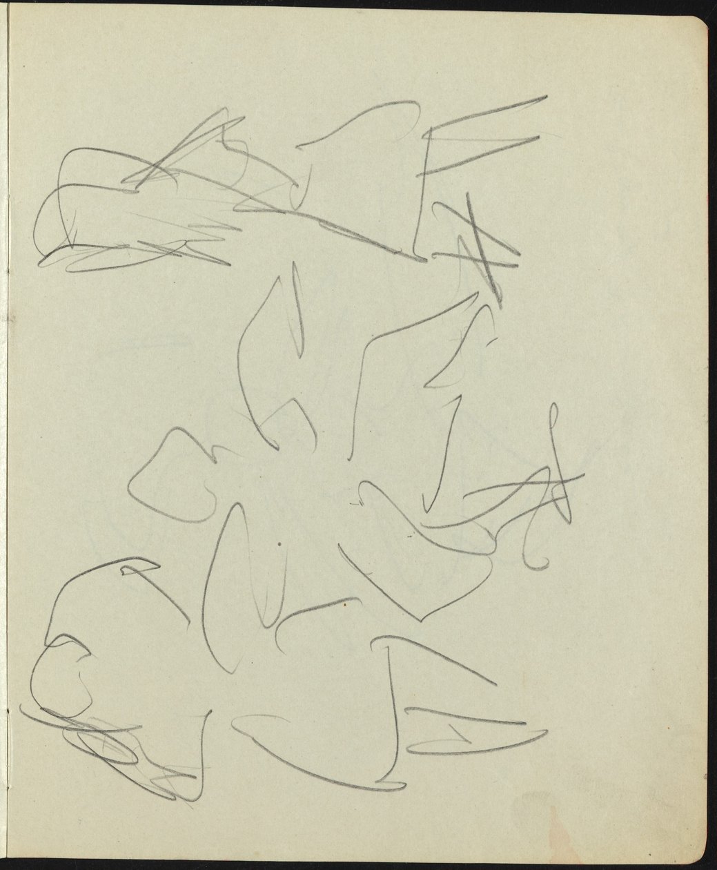 Dansere og utøvere (side fra en skissebok) av Ernst Ludwig Kirchner