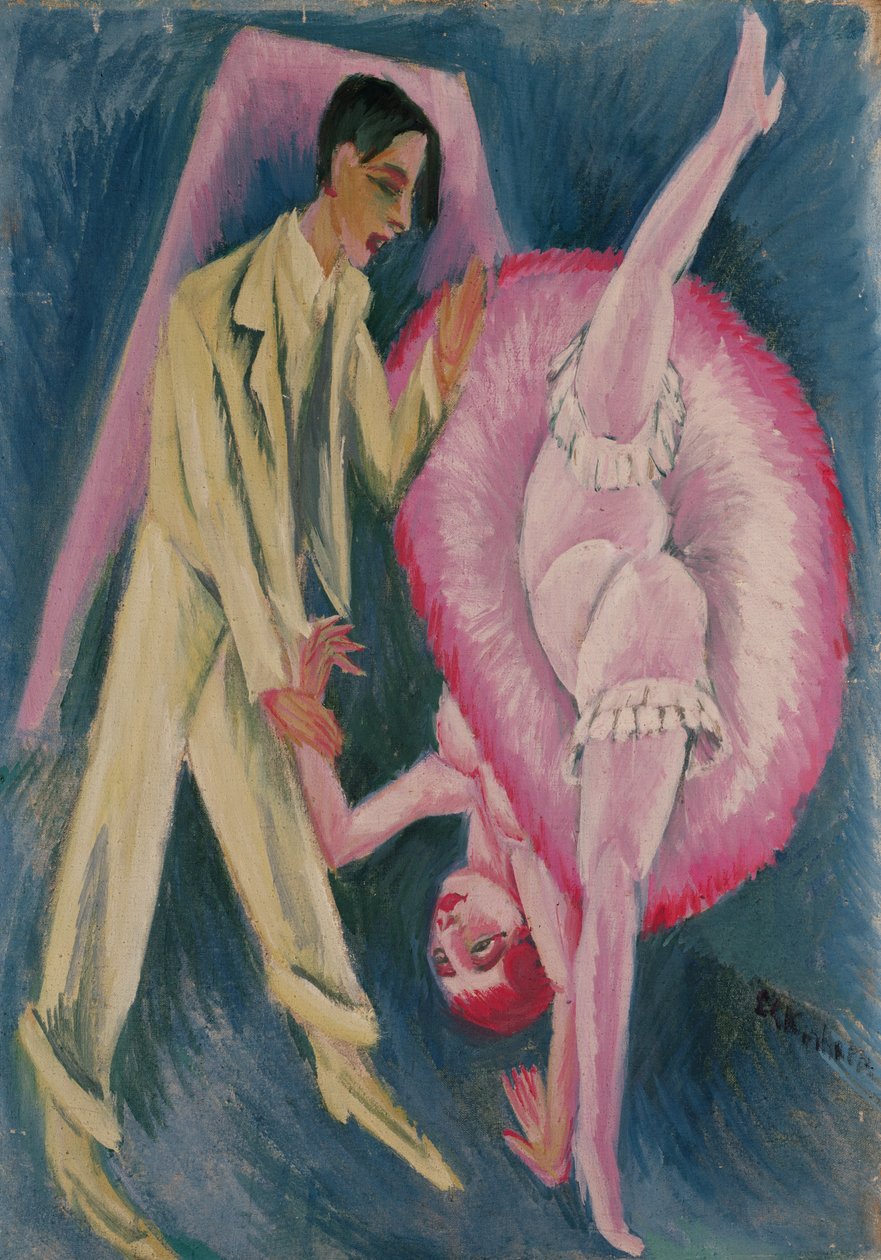 Dansepar, 1914 av Ernst Ludwig Kirchner