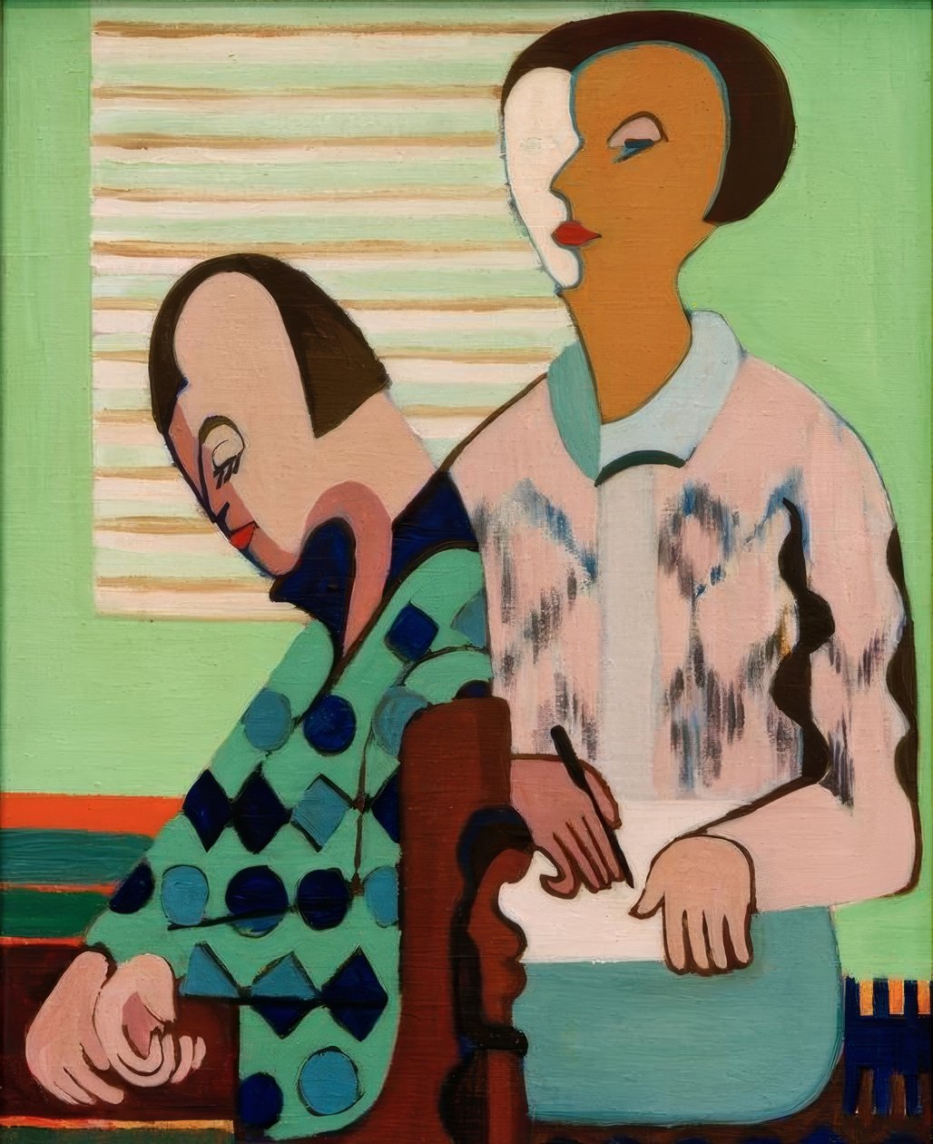 Paret. Selvportrett med Erna av Ernst Ludwig Kirchner