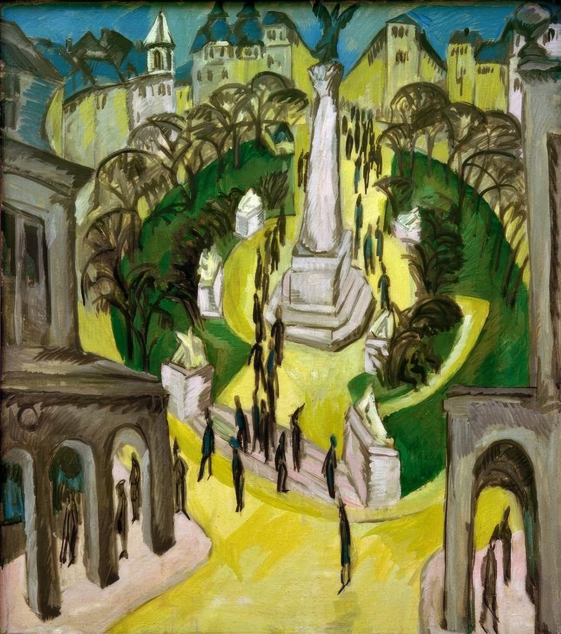 Rundkjøringen av Ernst Ludwig Kirchner