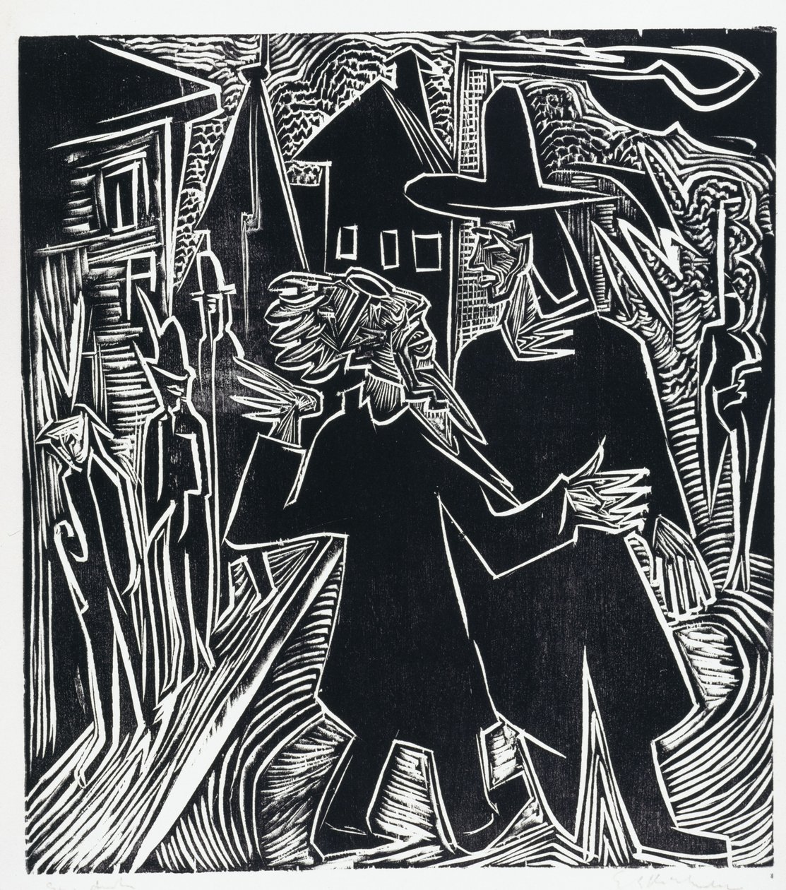 David og Absalom av Ernst Ludwig Kirchner