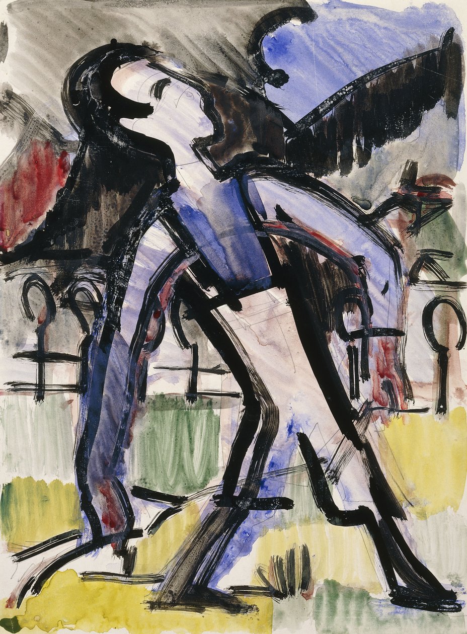 Davos-figur, 1924 av Ernst Ludwig Kirchner