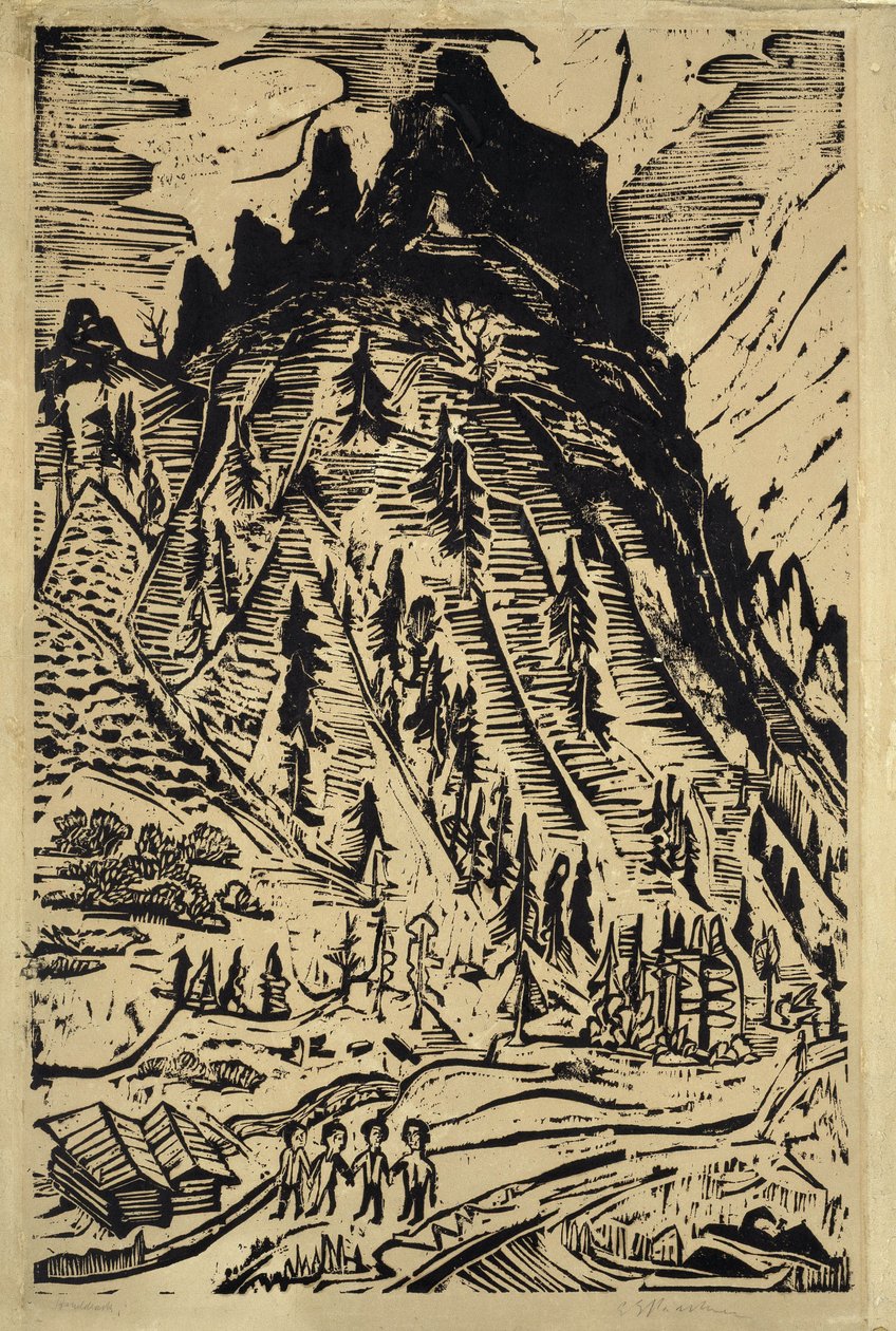 Fjellet av Ernst Ludwig Kirchner