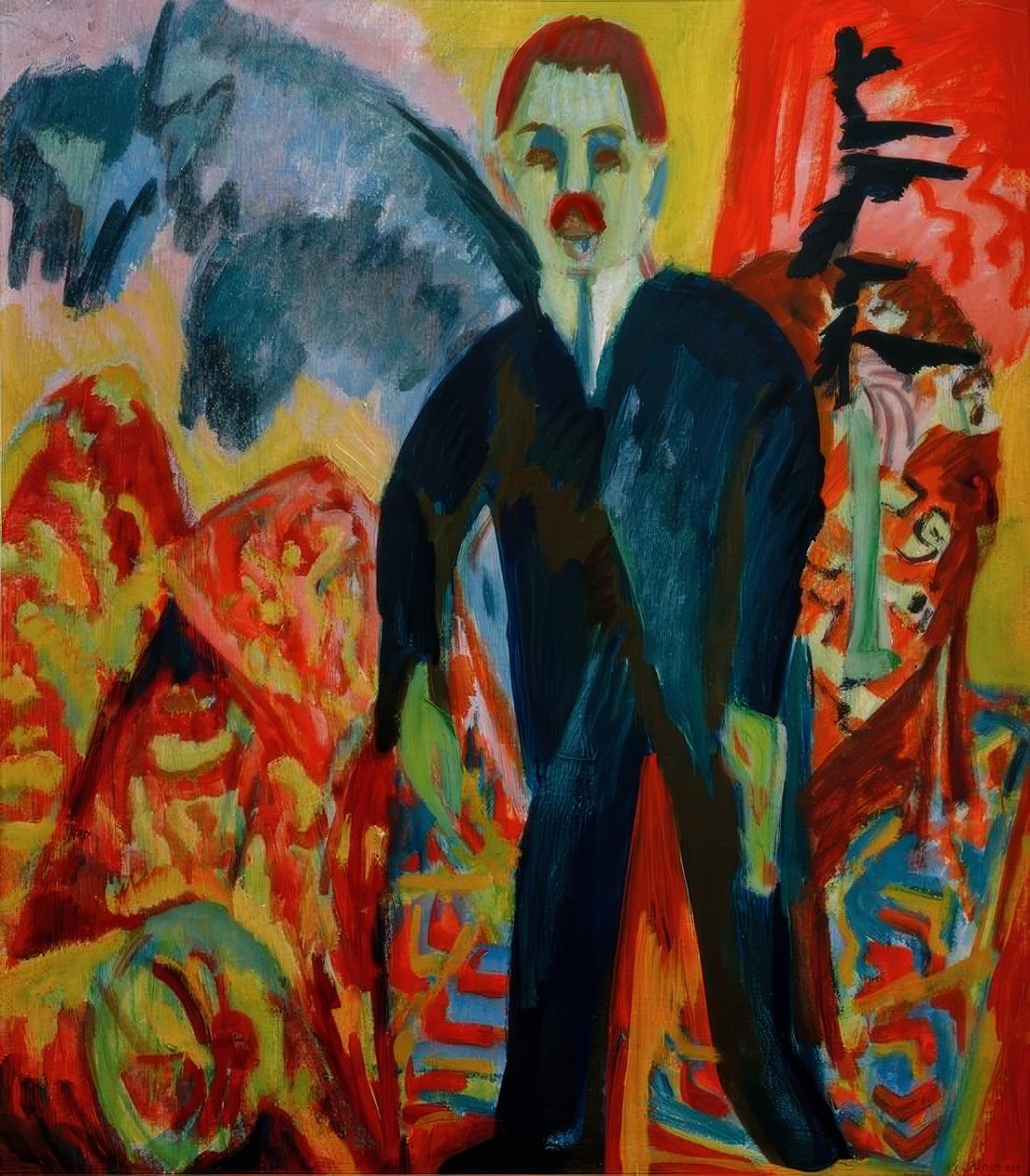 Sykepleieren av Ernst Ludwig Kirchner