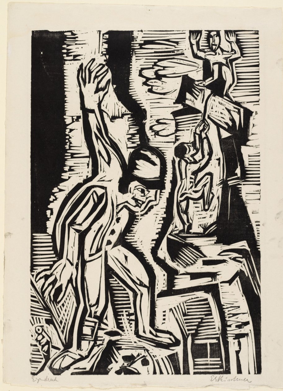 Fjellklatrerne av Ernst Ludwig Kirchner