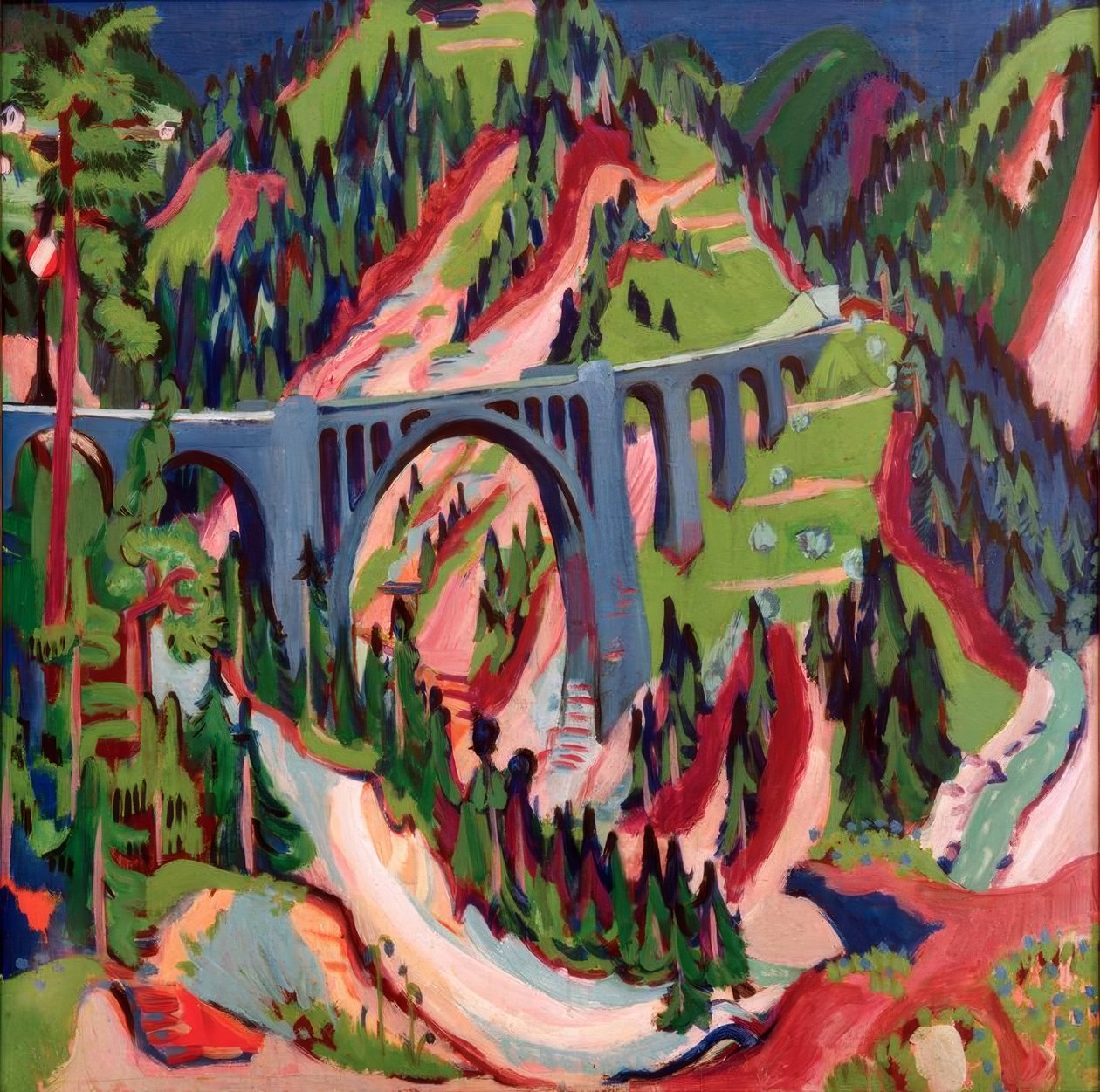 Broen nær enger av Ernst Ludwig Kirchner