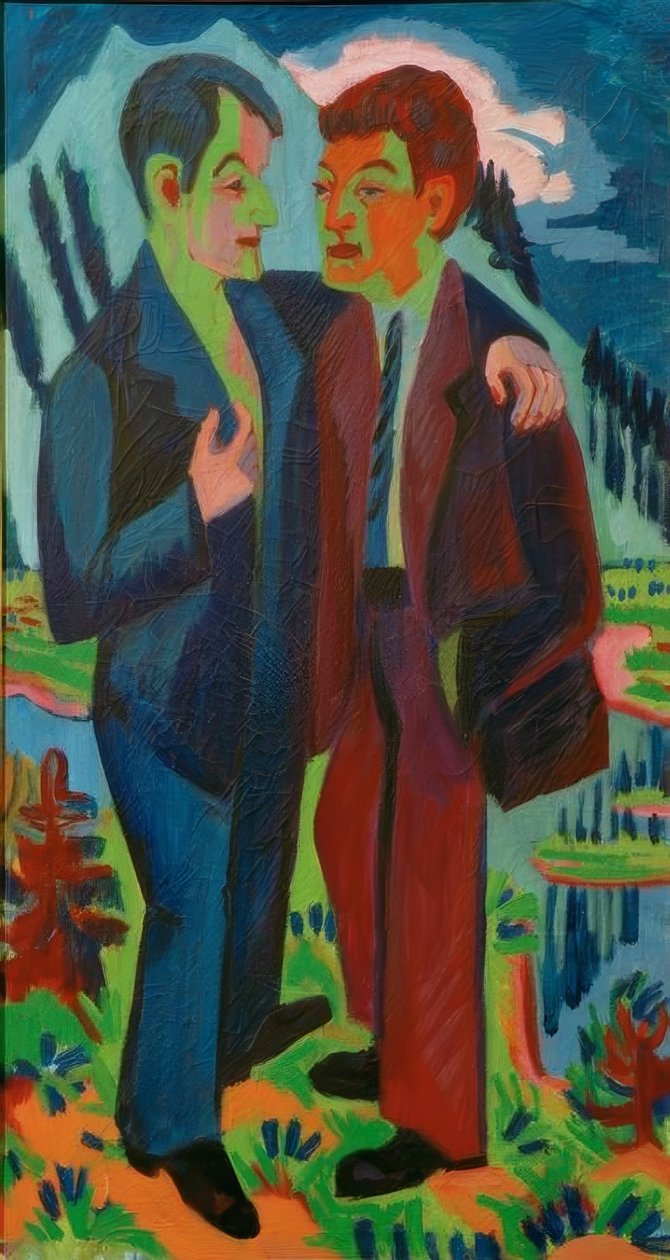 Vennene av Ernst Ludwig Kirchner