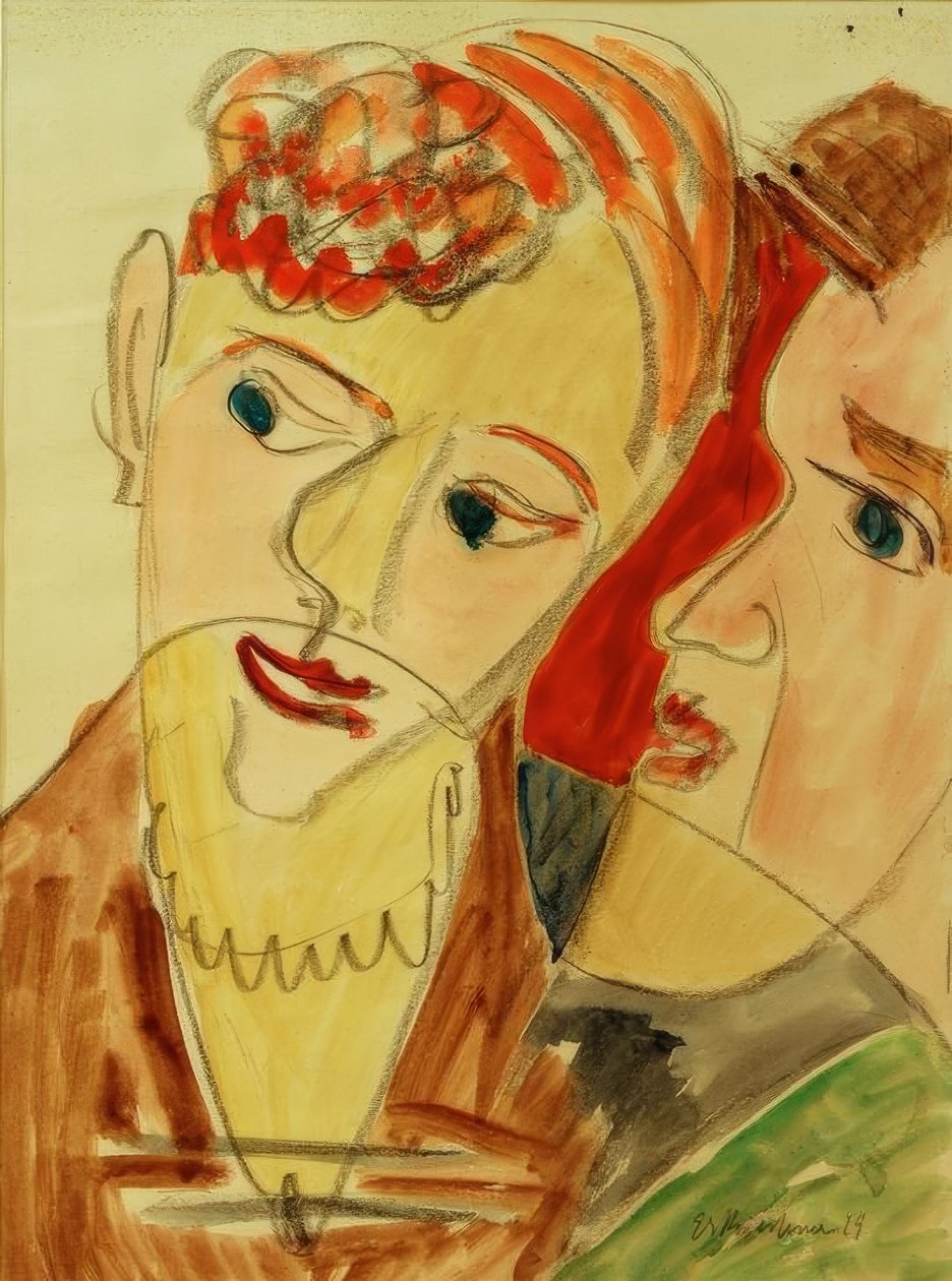 The Hembusse (elskere H.) av Ernst Ludwig Kirchner