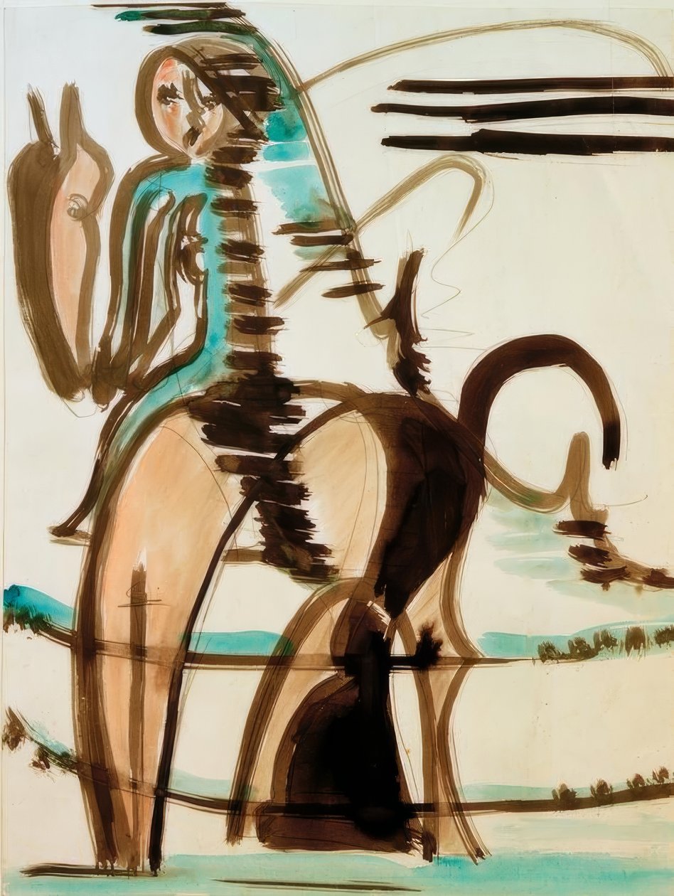 Rytteren (første større versjon) av Ernst Ludwig Kirchner
