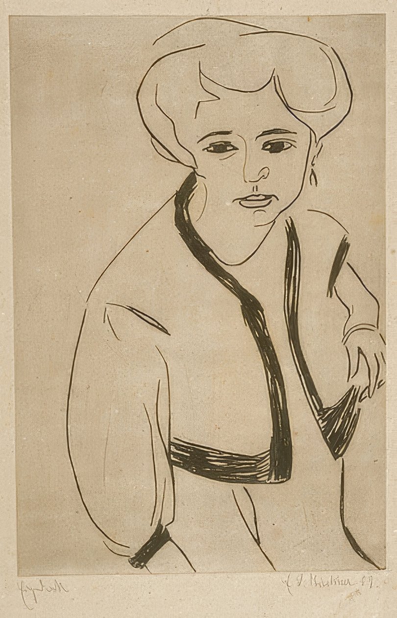Dodo. 1909 av Ernst Ludwig Kirchner